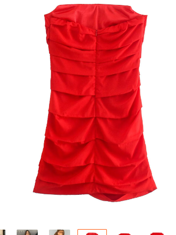 Off-Shoulder Pleated Slim Fit Tube Top Dress