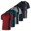 Real Essentials Men's Quick-Dry V-Neck Tees - 5 Pack