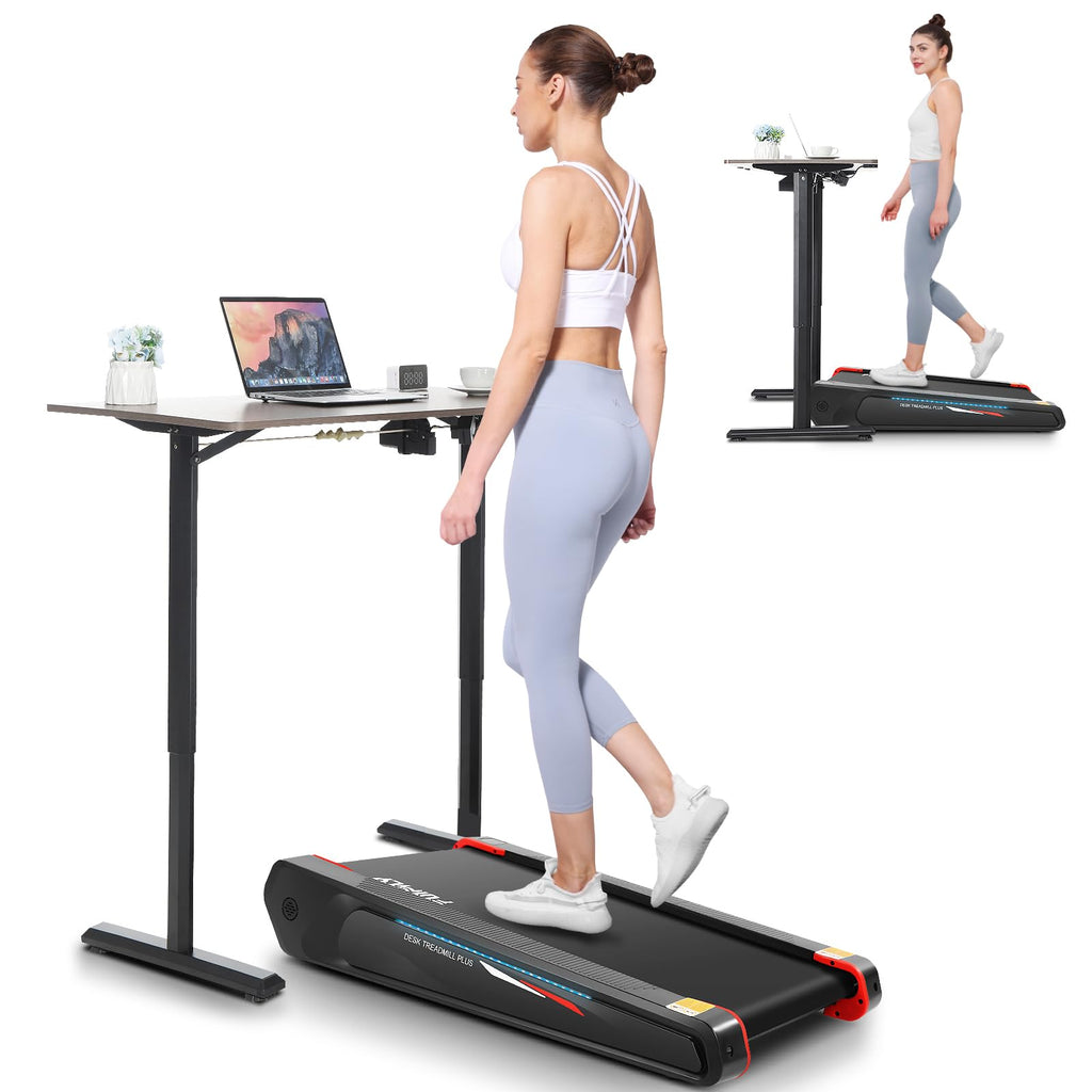 FUNMILY Compact Incline Treadmill 2.5HP with Remote and Under-Desk Design