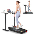 FUNMILY Compact Incline Treadmill 2.5HP with Remote and Under-Desk Design