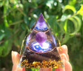 Crystal Ball Pyramid 5.6.10 cm Crystal Gravel Gel Drop Resin Home Handmade Ornament