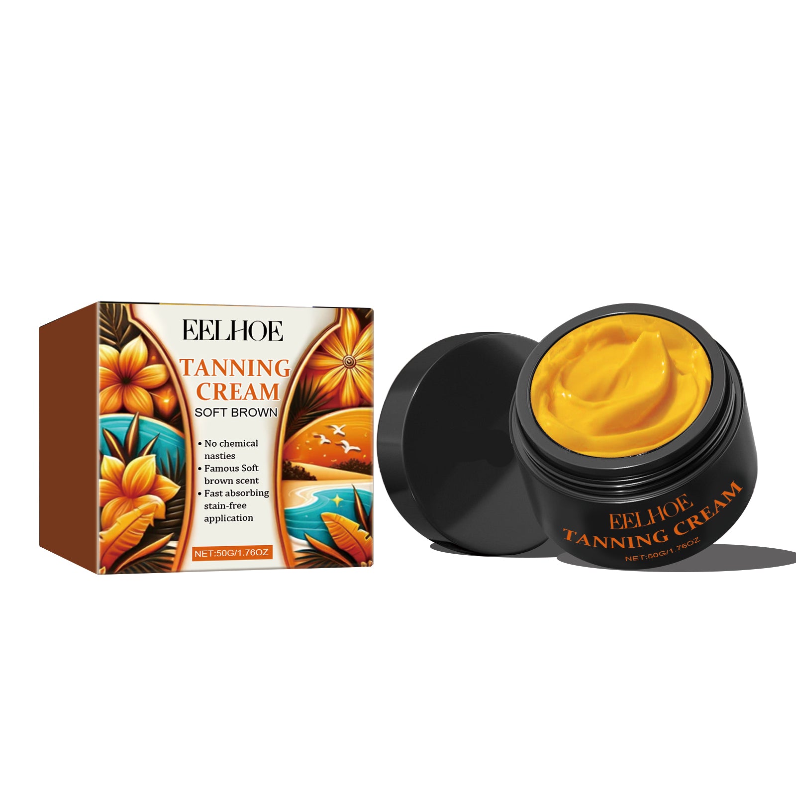 EELHOE Tanning Cream, Outdoor Beach Tanning Help Wheat Tan Moisturizing Black Lotion