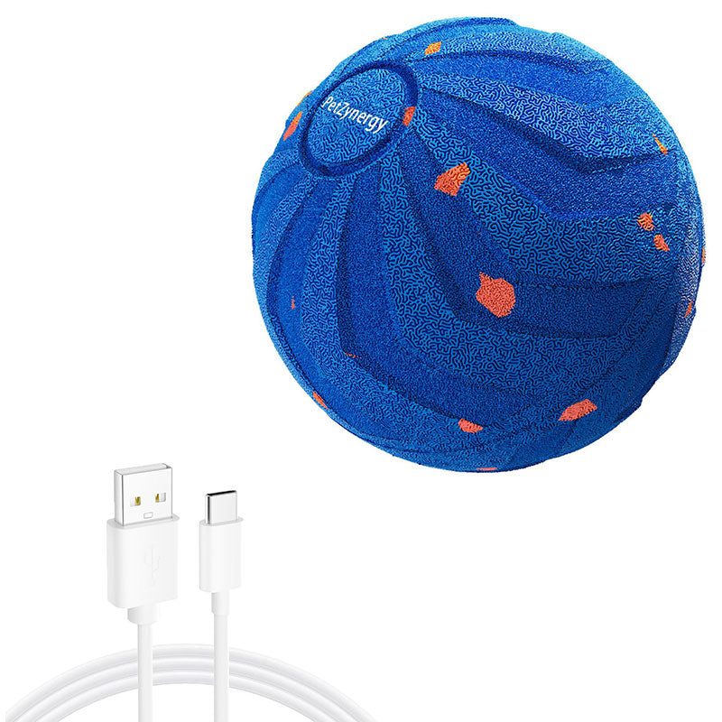 E-TPU Interactive Dog Toy Ball – Chew-Proof, Spinning & Bouncing Self-Play Ball for Active Pets