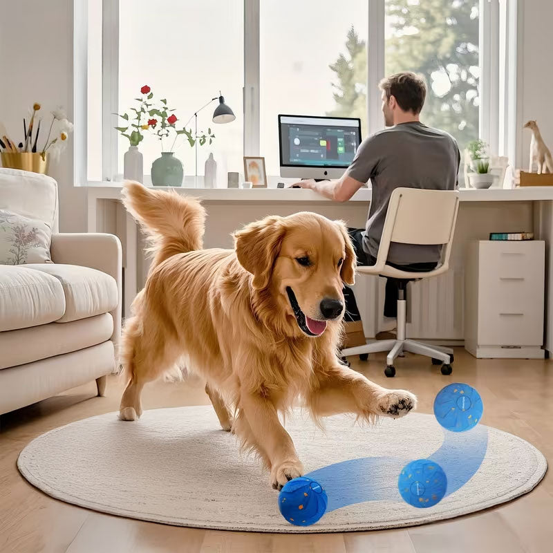 E-TPU Interactive Dog Toy Ball – Chew-Proof, Spinning & Bouncing Self-Play Ball for Active Pets