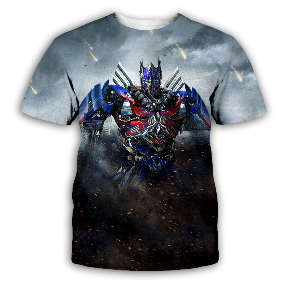 3D Printed Transformers Loose T-Shirt for Men and Women